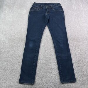 Kuhl Jeans Womens 4 Blue Danzr Skinny Low Rise Stretch Denim Drawstring